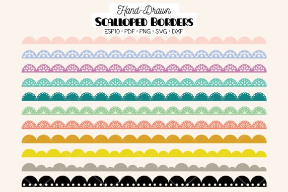 Download Scalloped Border Colored Lace | Divider - Red Collection