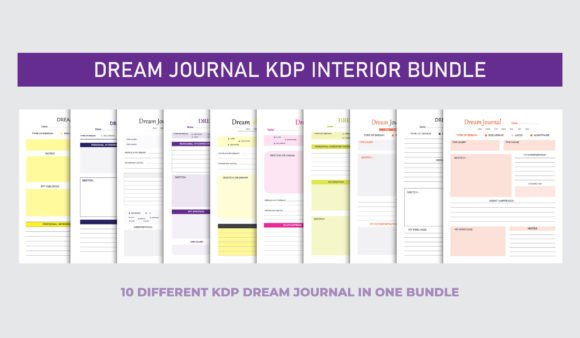 Download Dream Journal Planner Kdp Bundle - Kdp bundle Collection