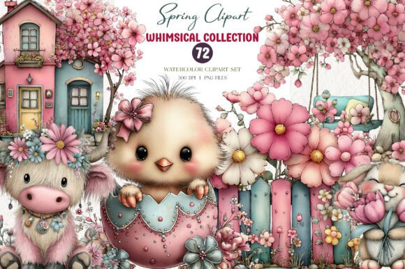 Download Whimsical Spring Clipart - Spring clipart Collection