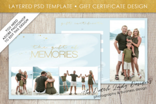 Download Photography Gift Certificate Template - Photo Gift Card - Watercolor Style - Layered .PSD Files - Design #38 - Red Collection
