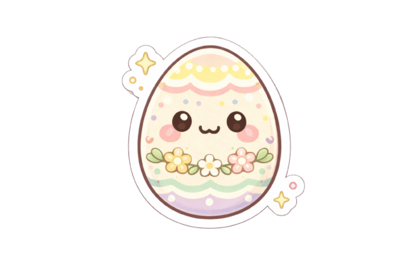 Download Kawaii Floral Easter Egg - Premium Resources