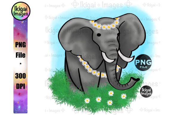 Download Elephant in Field of Daisies - Daisies Collection
