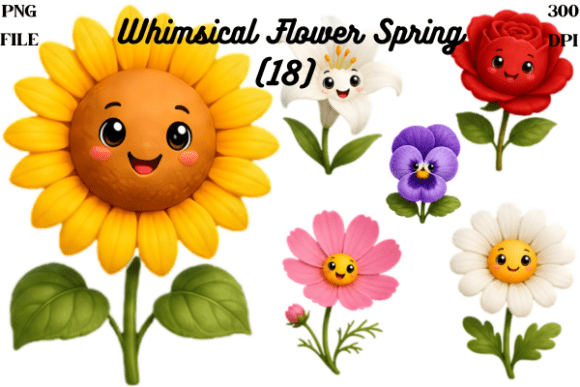 Download .Whimsical Flower Spring Clipart Graphic - Spring clipart Collection