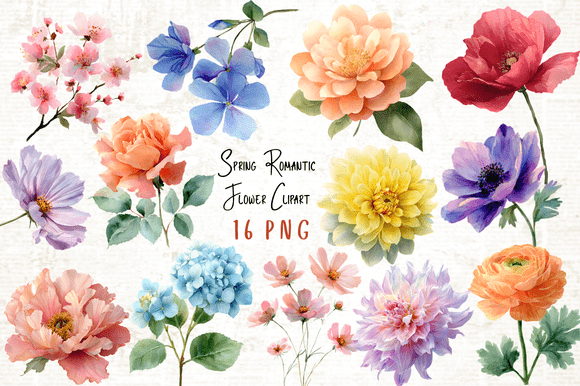 Download Spring Romantic Flower Clipart PNG - Romantic flower clipart Collection