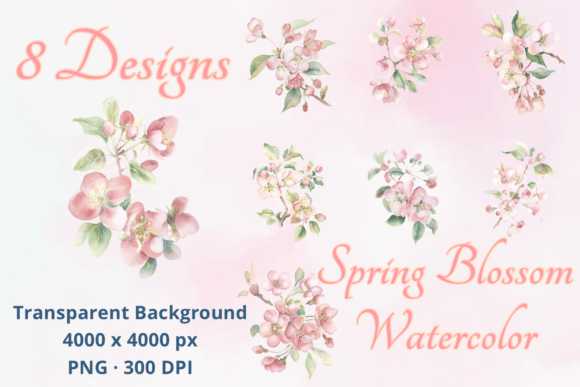 Download Delicate Floral Watercolor Clipart Set - Premium Resources