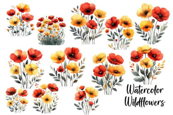 Download Red and Yellow Flower Clipart - Red Collection
