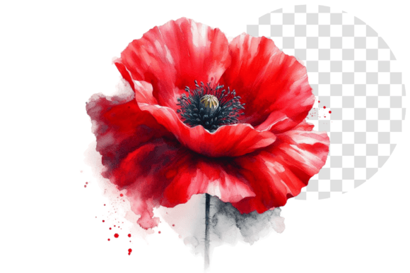 Download Poppify Watercolor Red Poppy Clipart - Red Collection